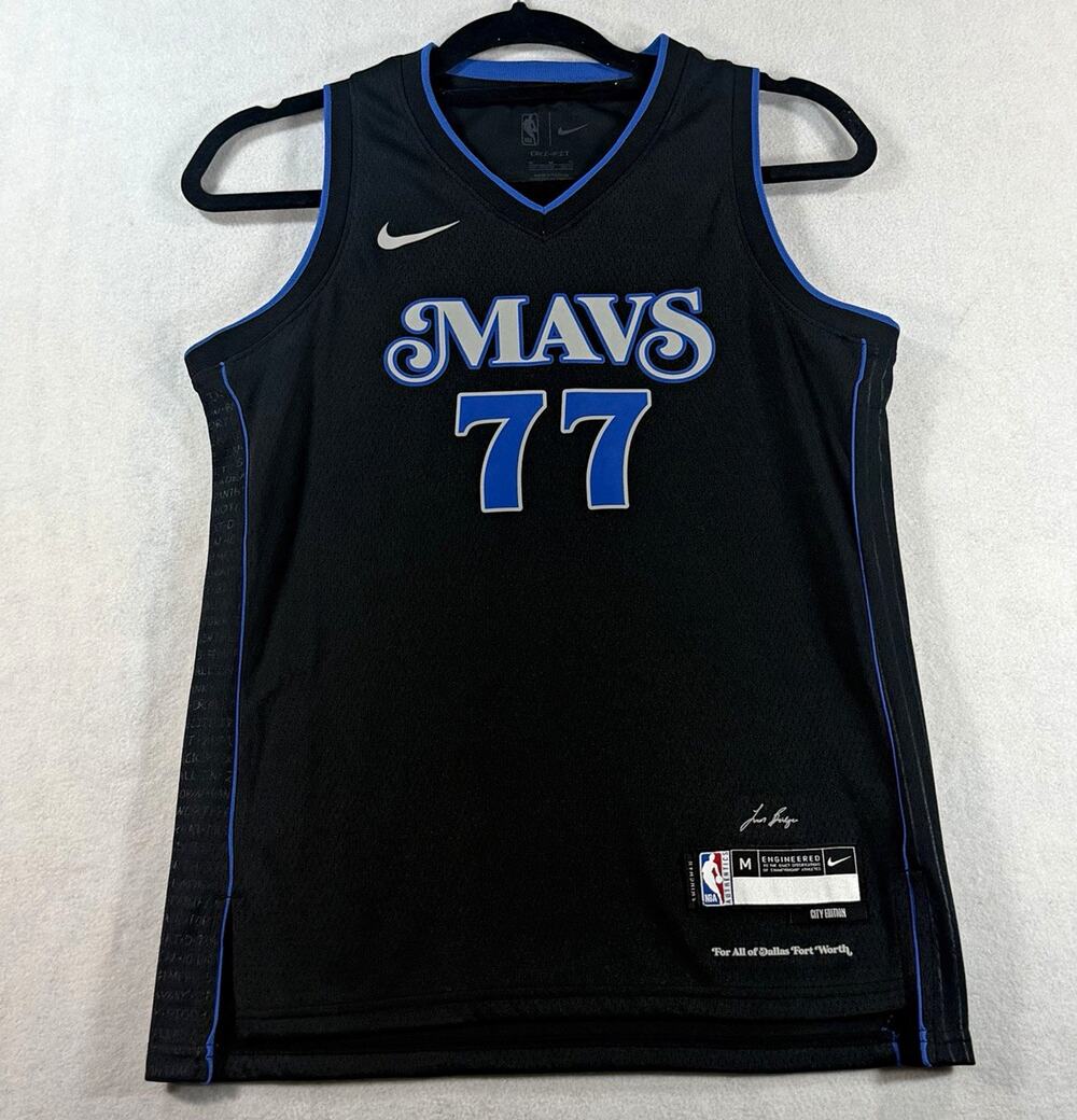 Nike Luka Doncic #77 Dallas Mavericks Youth M City Edition Swingman Jersey NBA